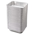 Steam Table Parts | Handi-Foil 32135 10.38 in. x 12.75 in. Half-Size Deep Aluminum Steam Table Pans (100/Carton) image number 2