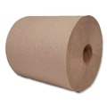 Perforated Roll & Hand Towels | Boardwalk 6700R 8 in. x 700 ft. 1-Ply Hardwound Towel - Kraft (6/Carton) image number 2