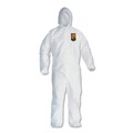 Cleaning Cloths & Wipes | Ansell KCC 46112 A30 Elastic-Back and Cuff Hooded Coveralls - Medium, White (25/Carton) image number 0