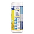 Cleaning Cloths & Wipes | LYSOL Brand 19200-81145 7 in. x 7.25 in. 1-Ply Disinfecting Wipes - Lemon and Lime Blossom, White (35 Wipes/Canister, 12 Canisters/Carton) image number 3
