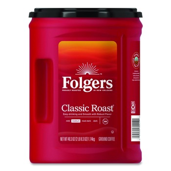 PRODUCTS | Folgers 30419EA 40.3 oz. Canister Ground Coffee - Classic Roast