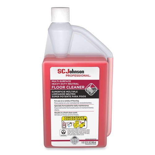 Floor Cleaners | SC Johnson 680081 32-Ounce Squeeze and Pour Heavy Duty Neutral Floor Cleaner - Fresh Scent (6/Carton) image number 0