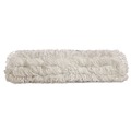 Mop Heads | Rubbermaid Commercial FGQ80500WH00 18 in. Nylon Flow Flat Mop - White (6/Carton) image number 0