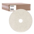 Floor Pads-Cleaning, Buffing & Polishing | Boardwalk BWK4019NAT 19 in. Diameter Natural Burnishing Floor Pads - White (5/Carton) image number 0