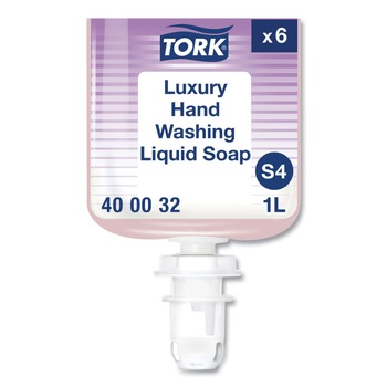 SOAP REFILLS | Tork 400032 1L Refill Soft Rose Scent Luxury Liquid Soap (6/Carton)