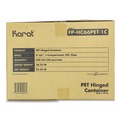 Perforated Roll & Hand Towels | Karat FP-HC66PET-1C PET Plastic Hinged Container 6 x 6 x 3.3 Clear Plastic (500/Carton) image number 6