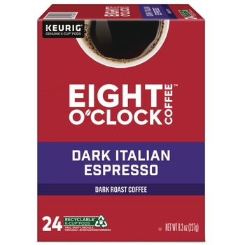  | Eight O'Clock 5000359068 Coffee K-Cups - Dark Italian Espresso (24/Box)