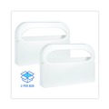 Toilet Seat Cover Dispensers | Boardwalk BWKKD100 16 in. x 3 in. x 11.5 in. Toilet Seat Cover Dispenser - White (2/Box) image number 6