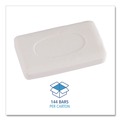 Hygiene Bar Soaps | Boardwalk BWKNO3UNWRAPA No. 3 Face and Body Amenity Soap - Floral Scent (144/Carton) image number 4