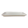 Food Containers & Lids | GEN 17SWH 8.5 in. x 4.69 in. x 0.64 in. #17S Meat Trays - White (500/Carton) image number 3