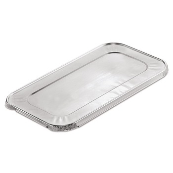 Handi-Foil HFA 403025 6.4 in. x 12.7 in. x 0.5 in. Steam Pan Foil Lids for One-Third Size Pan (200/Carton)
