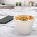 Food Containers & Lids | Dart 8SJ12 8 oz. Squat Food Foam Containers - White (1000/Carton) image number 5