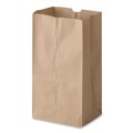 Grocery Bags | Ross & Wallace Paper Products 130308500PK/BL 6 in. x 3.88 in. x 12.5 in. #8 Size Extra-Heavy-Duty Grocery Paper Bags - Kraft (500/Bundle) image number 2