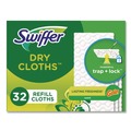 Floor Dusters & Accessories | Swiffer 80374620 8 x 10.4 Dry Refill Cloths - White (4/Carton) image number 0
