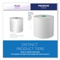 Perforated Roll & Hand Towels | Kleenex 25630 7.5 in. x 700 ft. Hard Roll Paper Towels with Green Core - White (6/Carton) image number 2