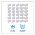 Dinner Napkins | Boardwalk BWK8308 17 in. x 15 in. 2-Ply Dinner Napkin - White (3000/Carton) image number 4