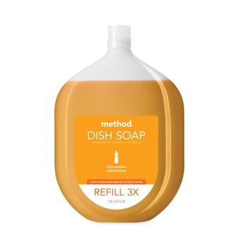 Method 328103 54 oz Dish Soap Refill Tub - Clementine Scent (4/Carton)
