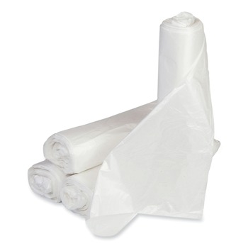 Inteplast Group WSL2432XHW Low-Density 16 Gallon 24 in. x 32 in. Commercial Can Liners - White (500/Carton)