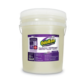 OdoBan 911162-5G 5 Gallon Pail Concentrated Odor Eliminator and Disinfectant - Lavender Scent