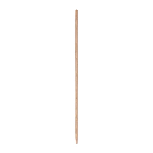 Handles & Braces | Boardwalk BWK124 1-1/8 in. x 54 in. Tapered End Lacquered Hardwood Broom Handle - Natural image number 0