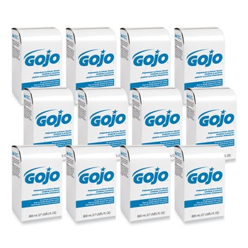 GOJO Industries 9106-12 800 ml Premium Lotion Soap Refill - Waterfall (12/Carton)