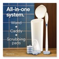 Toilet Brushes | Clorox 03191 ToiletWand Disposable Toilet Cleaning System with Caddy and Refills - White (1-Kit) image number 5
