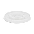 Souffle & Portion Cups | Pactiv Corp. YLS1FR 0.5 oz. to 1 oz. Plastic Portion Cup Lid - Clear (2500/Carton) image number 0