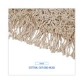 Floor Dusters & Accessories | Boardwalk BWKM365C 36 in. x 5 in. Cotton Head 60 in. Wood Handle Cotton Dry Mopping Kit - Natural (1-Kit) image number 4