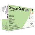 Janitorial Disposable & Single Use Gloves | SemperCare SCLT102 Latex Examination Gloves - Cream/Small (1000/Carton) image number 0