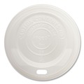 Cup Lids | World Centric CULCS8 PLA Lids for Hot Cups - White (1,000/Carton) image number 0