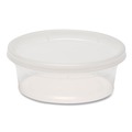 Food Containers & Lids | GEN TD40008E 8 oz. Plastic Deli Containers with Lid - Clear (240/Carton) image number 0