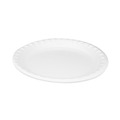 Plates | Pactiv Corp. 0TK10010000Y Placesetter Deluxe Laminated Foam 10.25 in. Plates - White (540/Carton) image number 0