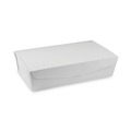 Food Containers & Lids | Pactiv Corp. NOB04SW 77 oz 9 x 4.85 x 2.7 EarthChoice OneBox Paper Box - White (162/Carton) image number 0