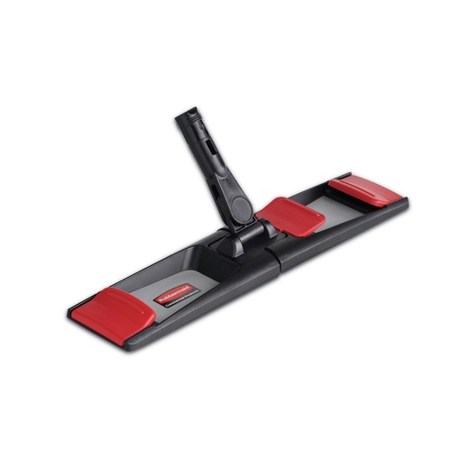 Floor Dusters & Accessories | Rubbermaid Commercial 2132428 18.25 in. x 4 in. Adaptable Flat Mop Frame - Black/Gray/Red image number 0