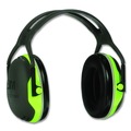  | 3M X4A 27 dB NRR PELTOR X Series Earmuffs - Black/Chartreuse image number 1