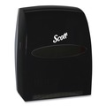 Towel Dispensers | Scott 46253 Essential 13.06 in. x 11 in. x 16.94 in. Manual Hard Roll Towel Dispenser - Black (1/Carton) image number 0