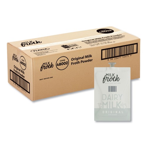 Coffee Flavorings | FLAVIA 48002 0.46 oz. Pouch Dairy Milk Froth Powder Freshpack (72/Carton) image number 0