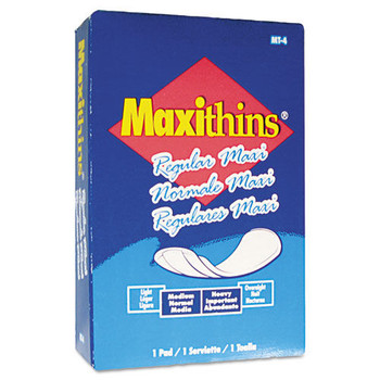 FEMININE CARE PRODUCTS | HOSPECO MT4FS No. 4 Maxithins Vended Sanitary Napkins (100/Carton)