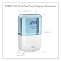 Soap Dispensers | PURELL 6430-01 1200 mL 5.25 in. x 8.8 in. x 12.13 in. ES6 Soap Touch-Free Dispenser - White image number 4