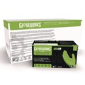 Food Service Disposable & Single Use Gloves | Ammex GWGN44100 8 mil Heavy-Duty Industrial Powder-Free Nitrile Gloves - Medium, Green (1000/Carton) image number 6