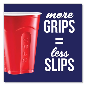 JANITORIAL | SOLO SQ1820-20004 18 oz Squared Plastic Party Cups - Red (240/Carton)