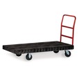 Carts & Trucks | Rubbermaid Commercial FG443610BLA 24 in. x 48 in. 1200 lbs. Capacity Heavy-Duty Platform Truck Cart - Black image number 2
