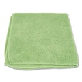 Cleaning Cloths & Wipes | Boardwalk BWK12GRECLOTH 12 in. x 12 in. Microfiber Cloths - Green (12/Pack) image number 2