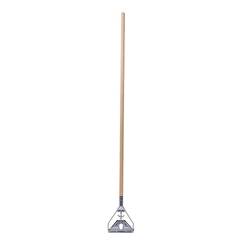 Mop Handles | Boardwalk BWK605 62 in. Wood Handle Quick Change Metal Head Mop Handle for No. 20 and Up Heads image number 0