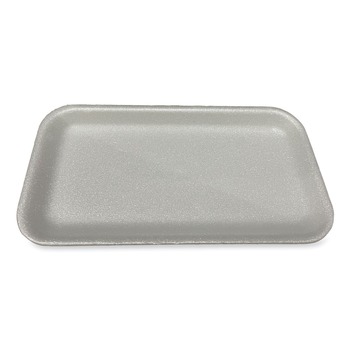 PRODUCTS | GEN 17SWH 8.5 in. x 4.69 in. x 0.64 in. #17S Meat Trays - White (500/Carton)
