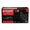Food Service Disposable & Single Use Gloves | Ammex GWBN46100 6 mil Heavy-Duty Industrial Powder-Free Nitrile Gloves - Large, Black (1000/Carton) image number 0