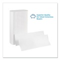 Perforated Roll & Hand Towels | Georgia Pacific Professional 20389 9.2 in. x 9.4 in. 1-Ply Pacific Blue Select Folded Paper Towels - White (16 Packs/Carton) image number 2
