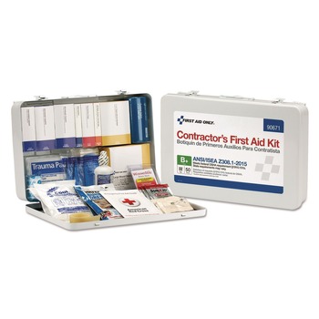 First Aid Only 90671 Contractor ANSI Class B First Aid Kit for 50 People (254-Pieces/Kit)