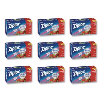 PRODUCTS | Ziploc 316490 5.88 in. x 1.88 in. x 7.88 in. Quart Slider Storage Bags - Clear (9/Carton)