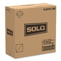 Cup Lids | SOLO TLP316-0007 Traveler Cappuccino Style Dome Lid for 10 oz. to 24 oz. Cups - White (100/Pack, 10 Packs/Carton) image number 5